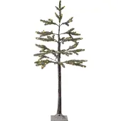 Star Trading decoratieve buitenboom 'spar' met LED-verlichting, besneeuwde takken, elektrisch aangedreven, warm wit, H 120cm