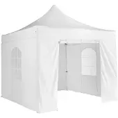 Oviala - Ritsbare muur voor witte vouwtent 4m 480g/m² - M2