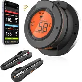 MostEssential AT-02 Vleesthermometer - Slimme BBQ Thermometer - Oventhermometer - Inclusief Bluetooth, App & 2 Meetsondes