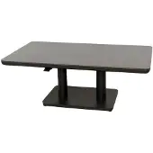 Oosterik Home Sedalia verstelbare lounge tafel grey B 140 x D 80 x H 51 - 72 cm