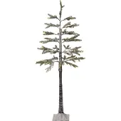 Star Trading decoratieve dennenboom, M LED spar, decoratieve boom met sneeuw, 155 LED's, buiten, warm wit, H 150 cm
