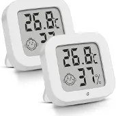 Equivera Huisthermometer - Kamerthermometer - Binnenshuis - Digitale Thermometer - Hygrometer