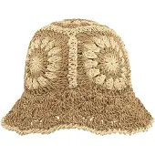 Yehwang -Crochet-hoedje- Bucketcap-Buckethat-Granny stitch-Raffa-Camel