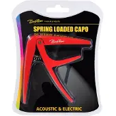 Boston BC-85 universele gitaar capo met veer Rood