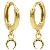 Karma hinged hoops symbool tigertooth gold M1948HIN