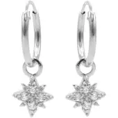 Karma Symbols oorbel Morningstar M2789 zilver