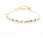 Kalli Armband (sieraad) Langwerpige Stenen Goud One Size