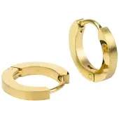 Kalli Oorringen Edelstaal Mat Goud 1852 (16mm)