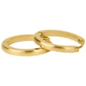Kalli Oorringen Edelstaal Mat Goud 1859 (18mm)