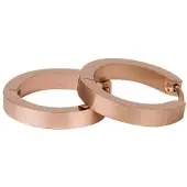 Kalli Oorringen Edelstaal Mat Rosé Goud 1858 (18mm)