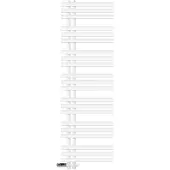 LuxeBath Badkamerradiator middenaansluiting 500x1600 mm Wit met onderaansluitset