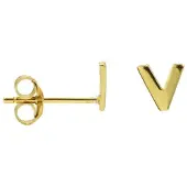 Karma Symbols oorbel M1694 Victory Goud