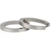 Kalli Oorringen Edelstaal Mat Zilver 1857 (18mm)