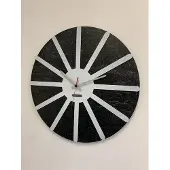 Mosa CLOCK Wandklok BLACK & WHITE STAR XL Modern Industrieel Design