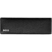 BOSS Etui van zwart generfd leer