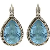 Karma oorbel Chain Tubes Square Silver Goldplated-M1819