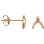 Karma Symbols oorbel M1682 Wishbone Rosé