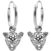 Karma symbols oorbel M1982 leopard zilver