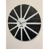 Mosa CLOCK Wandklok BLACK & WHITE STAR XL Modern Industrieel Design