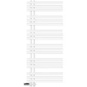 LuxeBath Badkamerradiator middenaansluiting 600x1400 mm Wit met onderaansluitset