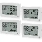 Equivera Huisthermometer - Kamerthermometer - Binnenshuis - Digitale Thermometer - Hygrometer