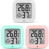 Equivera Huisthermometer - Kamerthermometer - Binnenshuis - Digitale Thermometer - Hygrometer