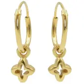 Karma Symbols oorbel Open Plus Goud M2538