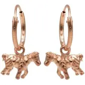 Karma Symbols oorbel M1373 Hoops Zebra Rosé