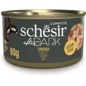 Schesir 12x80g After Dark Kip natvoer voor katten