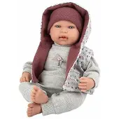 Munecas Arias Elegance Mies Garnet With Try Me Cry Mechanism Baby Doll 45 Cm Grijs Kinderen