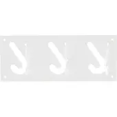 Gispen 1x3 - Kapstok - Wit - 30 cm breed