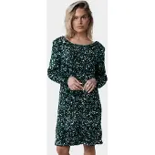 Colourful Rebel Tina Sequins Straight Dress Ls Scarab Green Maat: XS | Mini Jurken Outlet | Dames | Groen