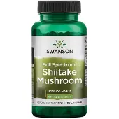 Swanson Health - shiitake-paddenstoel met volledig spectrum + 500 mg, 60 capsules