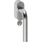Hardbrass Hard Brass | Shuffle Oslo Raamkruk Afsluitbaar 304 Inox | Geborsteld RVS