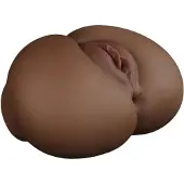 Lovetoy Streetgirl's 12 - kunstvagina‑torso en string (donker huidskleurig)
