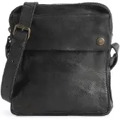 Harold's Leer schoudertas Submarine Crossbag Black zwart