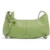 Coccinelle Leather Shoulder Bag In Light Green Maat: OS | Schoudertassen Outlet | Dames | Groen