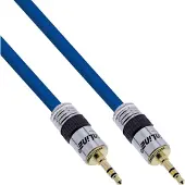InLine Premium 3,5mm Jack stereo audio kabel / blauw - 0,50 meter