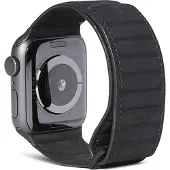 Decoded Apple Watch 42/44mm Leren Bandje Zwart