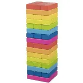 Goki Balancerende toren - Regenboog - 48 Blokken - Hout - 4 Jaar
