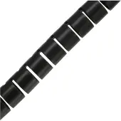 Spiral Cable eater kabelslang met rijgtool - 20mm / 10m / zwart