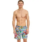 Spongebob Squarepants Zwembroek - Frenzy - S tot XL - voor Mannen - meerkleurig | Maat XL