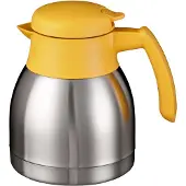 Bravilor Thermoskan dubbelwandig 1 liter RVS geel