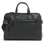Piquadro Aktentas Leder 43.5 cm Laptopvak zwart