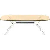 Kartell Blast Tafel 130x80 cm | Bronze-Crystal-Chrome