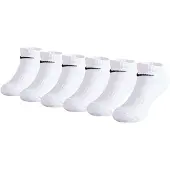 Nike Dri-FIT Performance Basics Enkelsokken 6-Pack Kleuters Wit Zwart