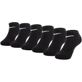 Nike Dri-FIT Performance Basics Enkelsokken 6-Pack Kleuters Zwart Wit