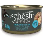 Schesir 12x80g After Dark kip & ei natvoer voor katten