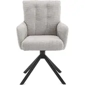Benoa Eetkamerstoel Nobel Baltic 1048 Truffel (Grijs, 60x94x65cm)