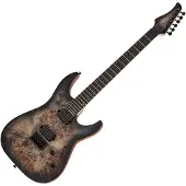 Schecter guitar research C-6 Pro Charcoal Burst elektrische gitaar